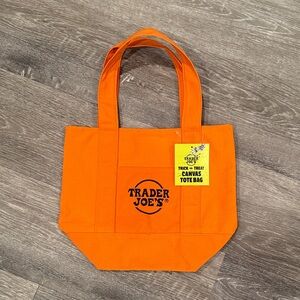 NWT Trader Joe's Orange Mini Tote